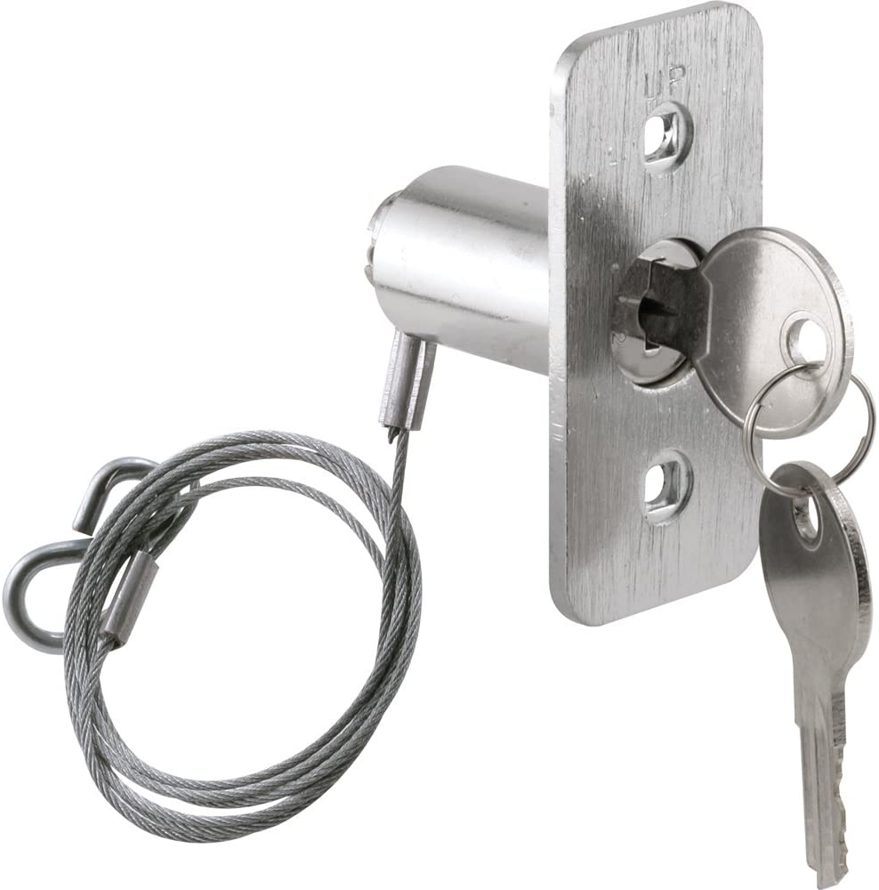 Prime-Line GD 52143 Emergency Release Lock Kit. Brushed Chrome
