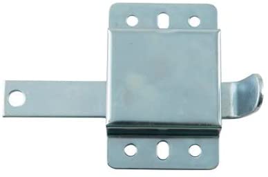 Garage Door Side Lock - Interior Lock for 2" Track Fit - Inside Deadlock - Galvanized Steel Lock