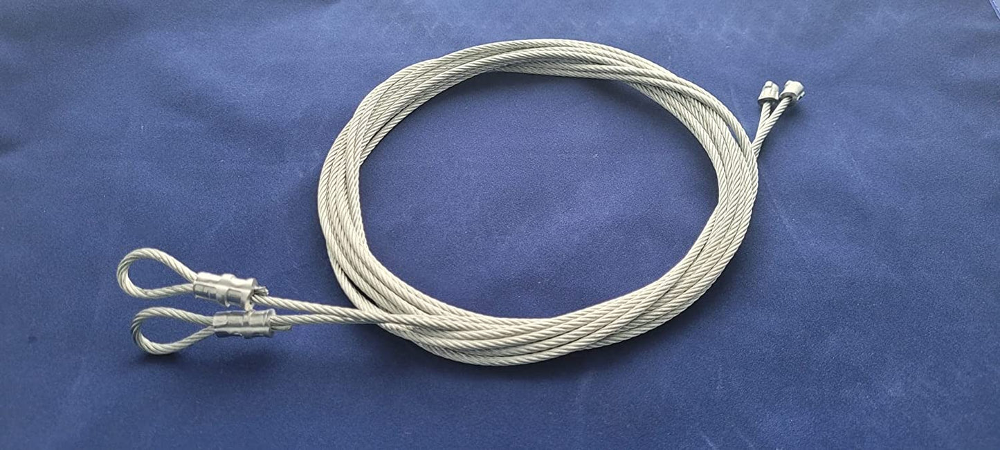 Pair of 8' Garage Door Cable For Torsion Springs by National