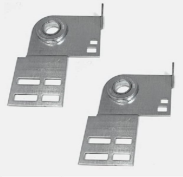 Garage Door End Bearing Plates Residential Brackets - One Pair (L&R)